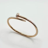 Casual Zircon Rose Gold Bangle