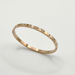 Thin Rose Gold Streetwear Bangle