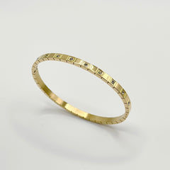 Thin Gold Streetwear Bangle