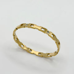 Classic Geometric Bangle
