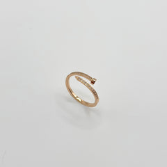 Classic Style Rose Gold Ring