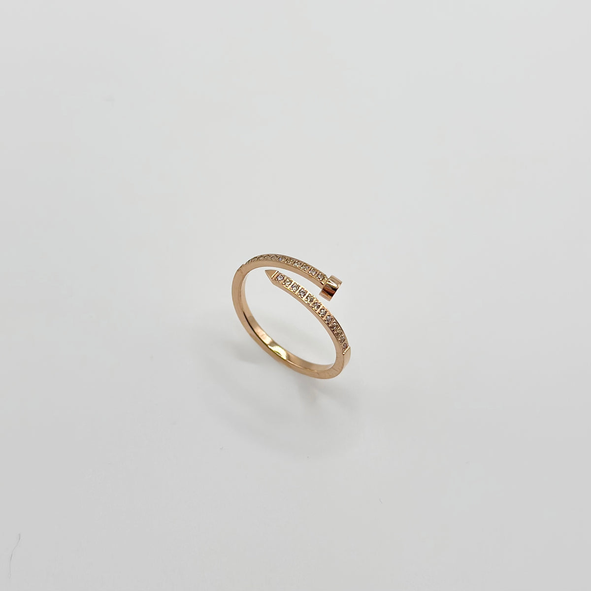 Classic Style Rose Gold Ring