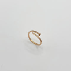 Classic Style Rose Gold Ring