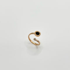 Roman Numerals Rose Gold Ring