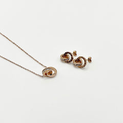 Roman Numeral Rose Gold Set