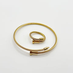 Classic Bracelet with Ring Set